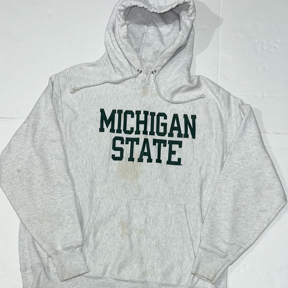 トップス Reverse Weave MICHIGAN STATE DEAD STOCK Champion Michigan State Spartans Green Reverse Weave Crew